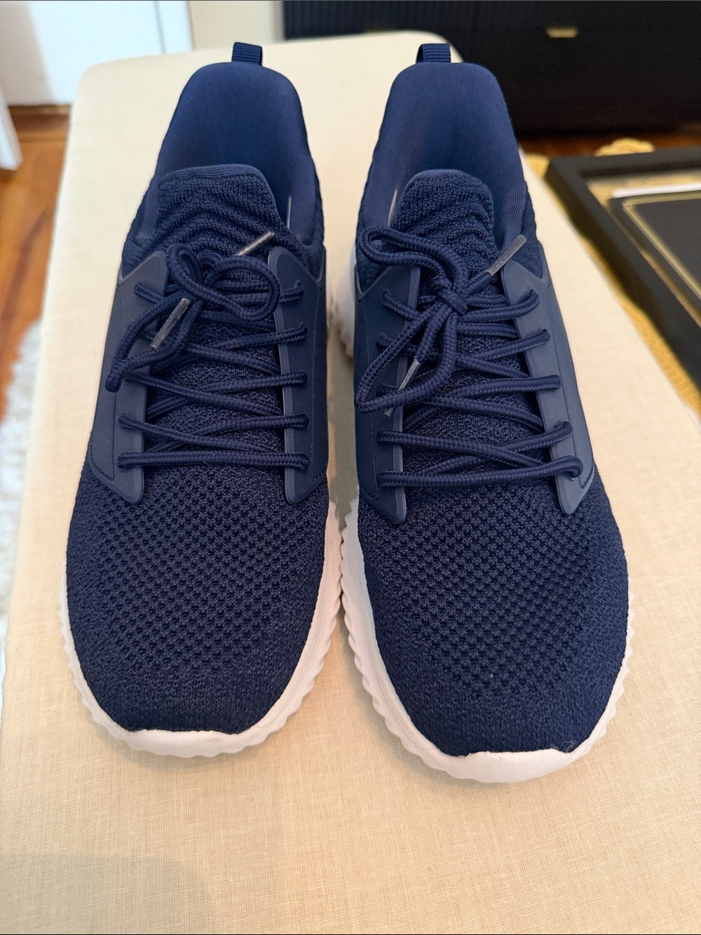 Navy Sneakers, size 8.5